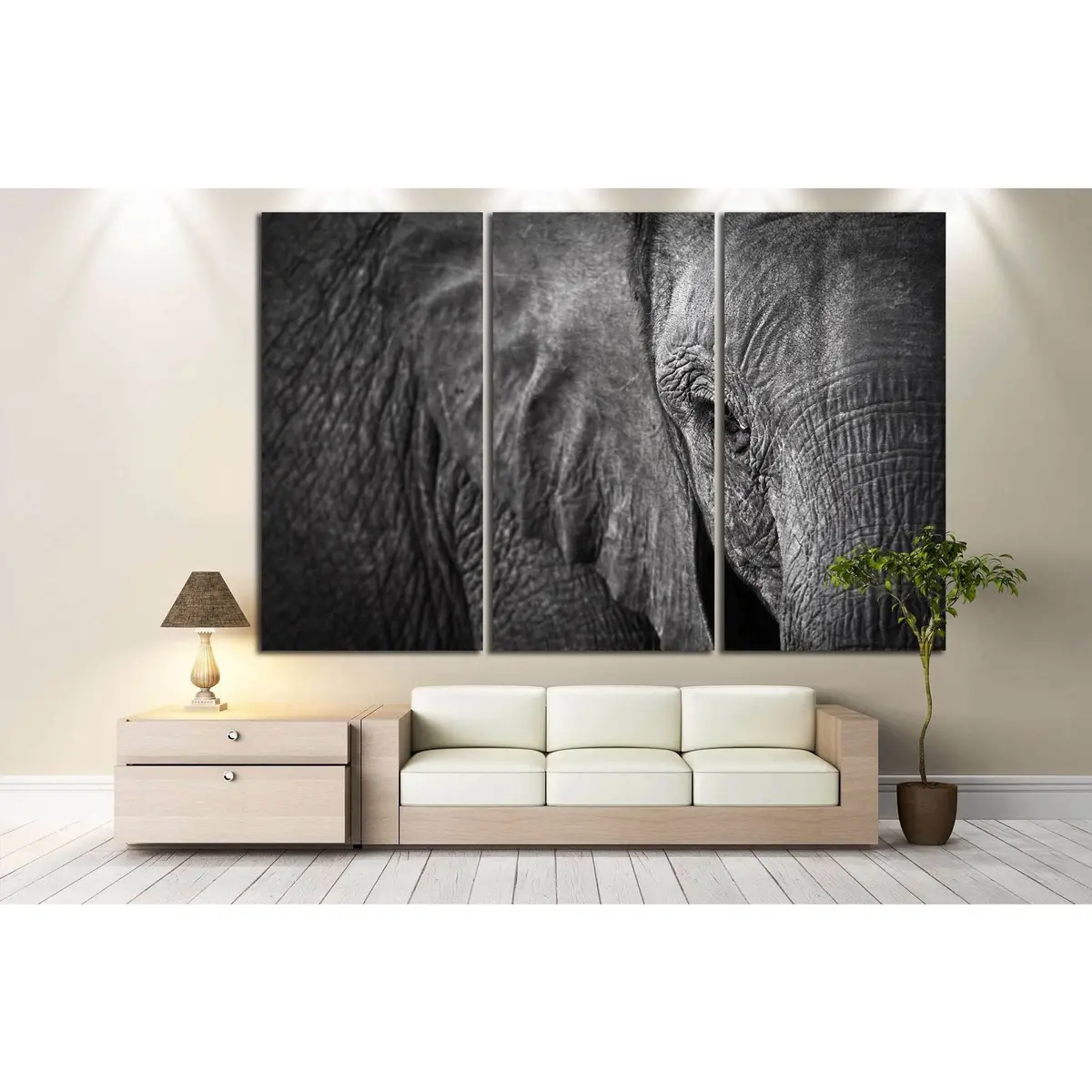 Elephant №192 Ready To Hang Canvas Print 5
