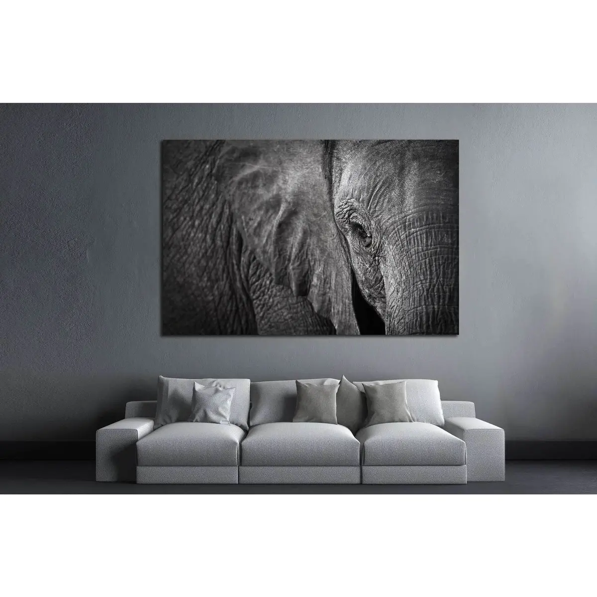 Elephant №192 Ready To Hang Canvas Print 3