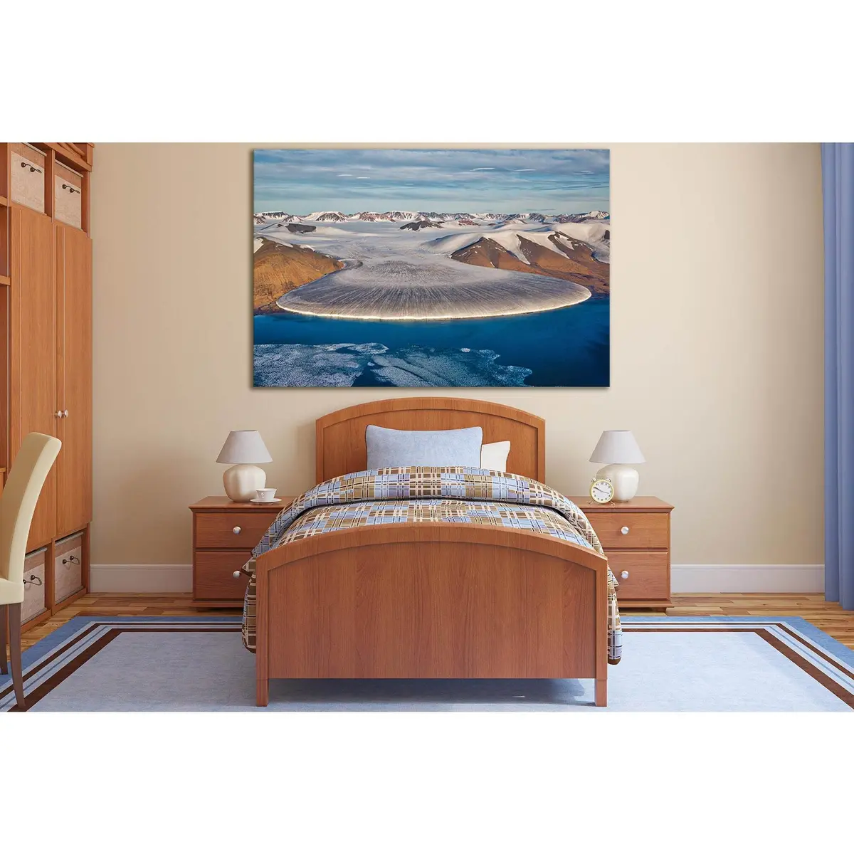 Elephant Leg Glacier In North Greenland №Sl1318 Ready To Hang Canvas Print 1