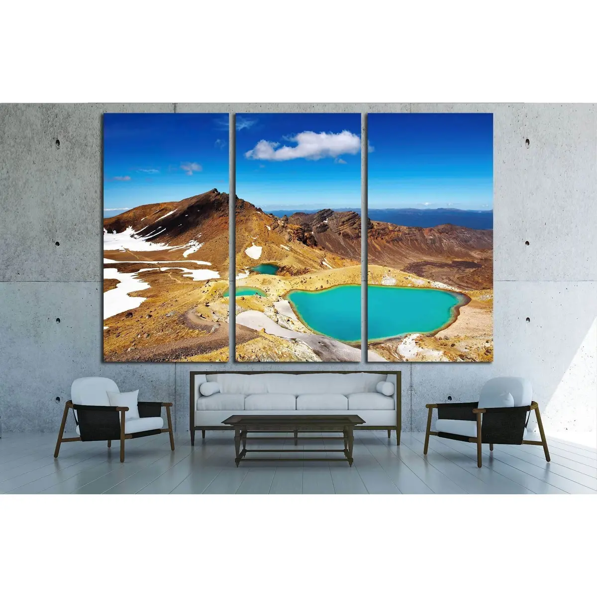 Emerald Lakes, Tongariro National Park, New Zealand №2491 Ready To Hang Canvas Print 5