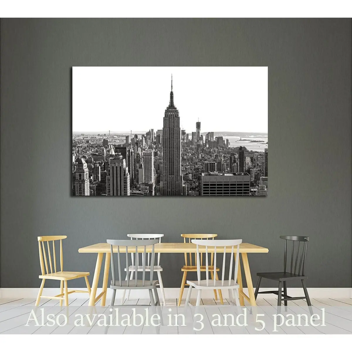 Empire State Building.New York City №2613 Ready To Hang Canvas Print 1
