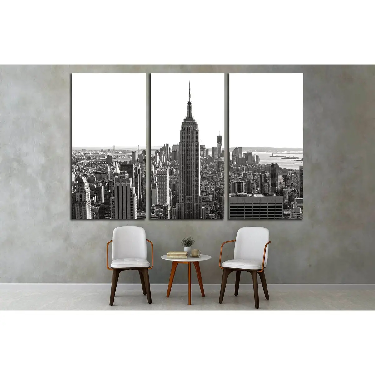 Empire State Building.New York City №2613 Ready To Hang Canvas Print 5