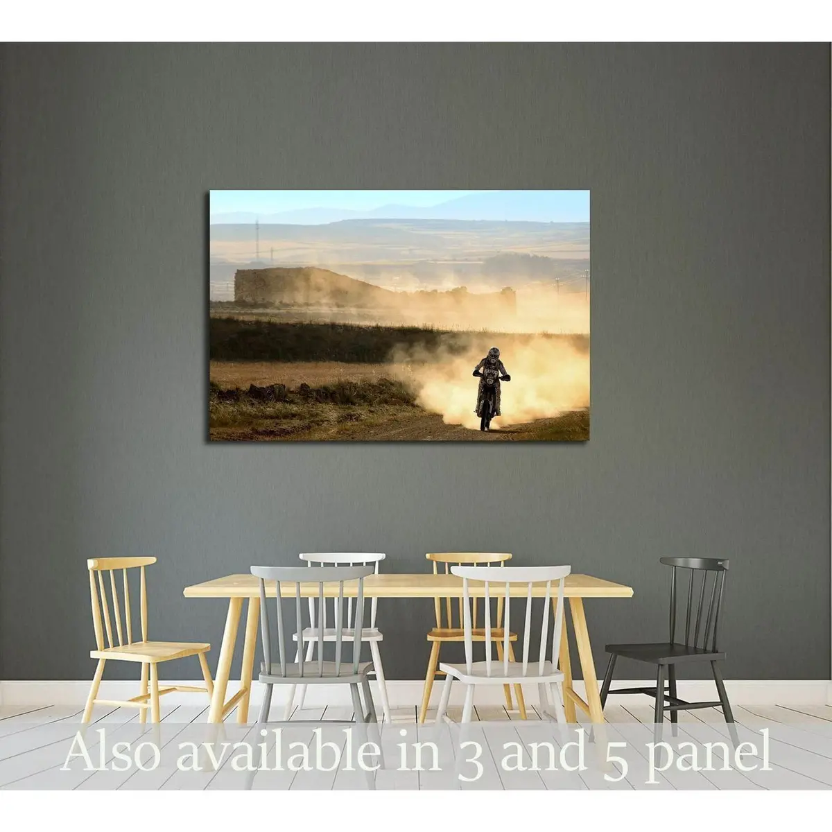 Enduro Ready To Hang Canvas Print, Motorbike Wall Art №2480 Ready To Hang Canvas Print 1
