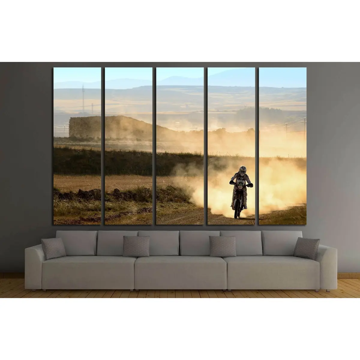 Enduro Motorcycle Canvas Wall Art #2480 – Premium Ready-to-Hang Print - Image 3