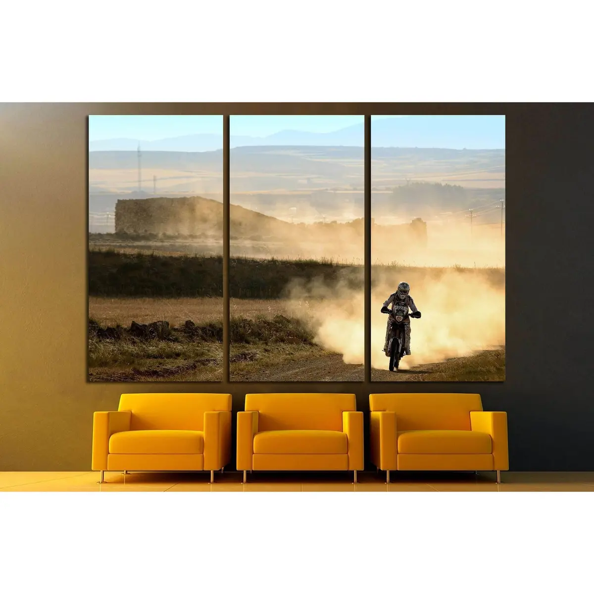 Enduro Ready To Hang Canvas Print, Motorbike Wall Art №2480 Ready To Hang Canvas Print 5