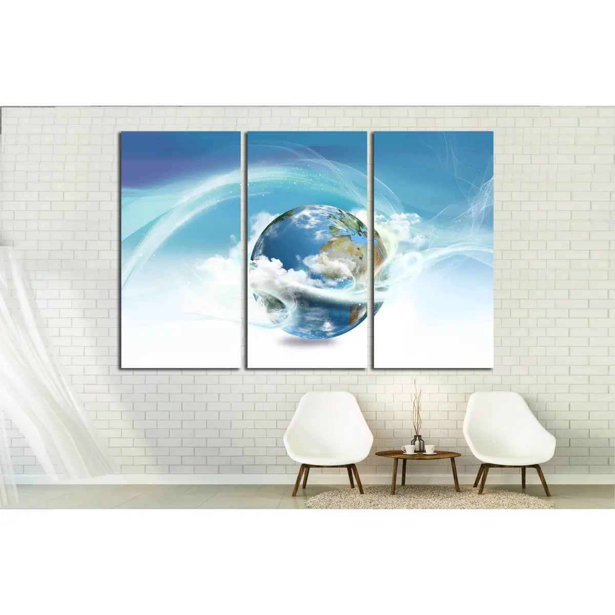 Energy Surrounding Earth With Law Of Attraction №2462 Ready To Hang Canvas Print 5