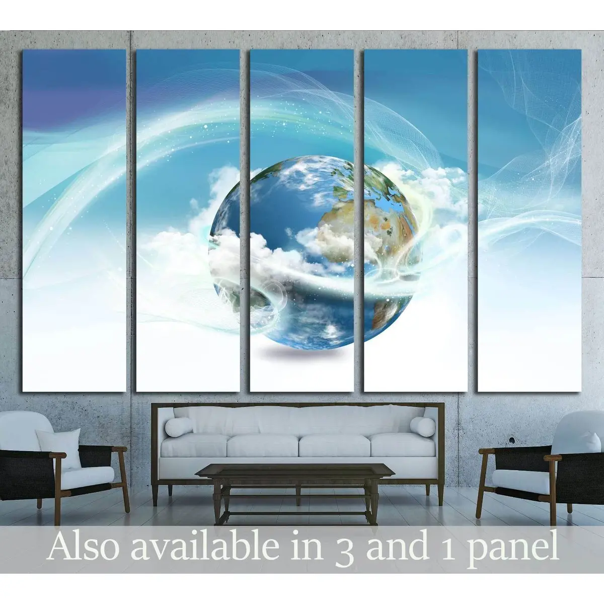 Law of Attraction Earth Energy Canvas Art #2462 – Premium Ready-to-Hang Wall Decor