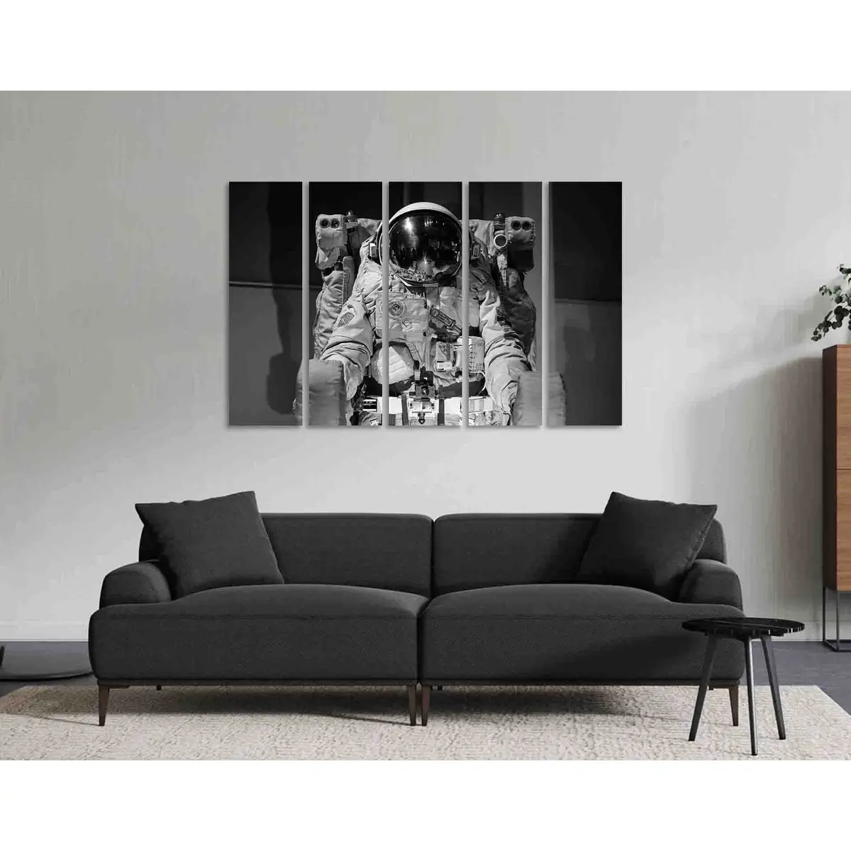 Equipped Astronaut D2815 – Premium Ready-to-Hang Canvas Wall Art - Image 2