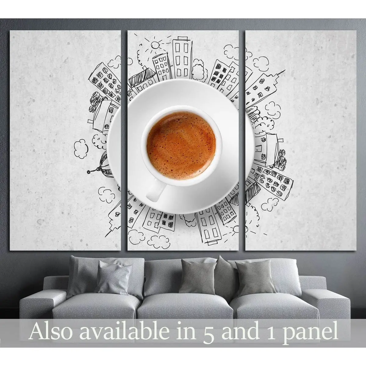 Espresso №1920 Ready To Hang Canvas Print 5