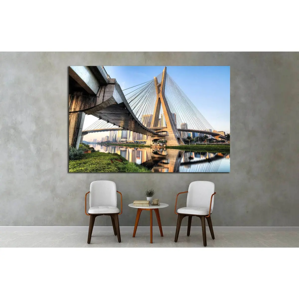 Estaiada Bridge, Sao Paulo, Brazil, South America №1513 Ready To Hang Canvas Print 2