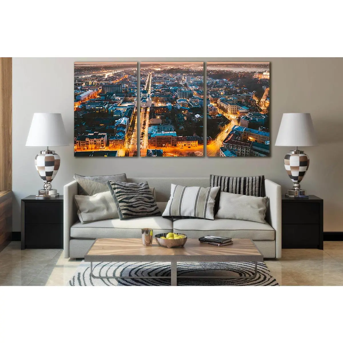 Evening Lithuania Kaunas №Sl355 Ready To Hang Canvas Print 5