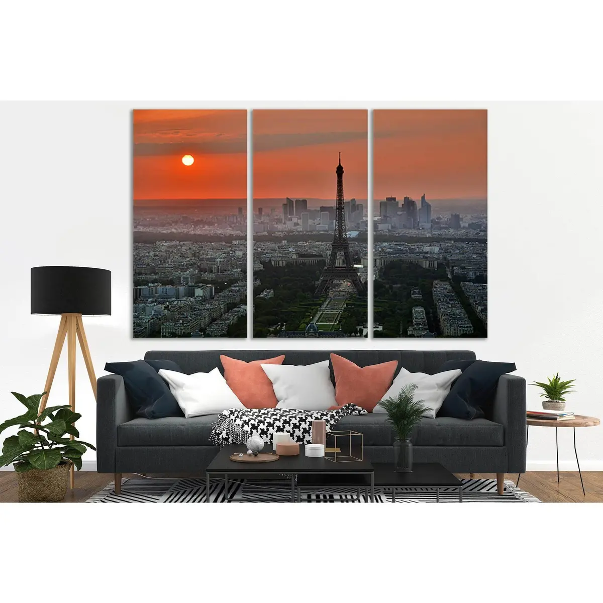 Evening Paris Sunset №Sl223 Ready To Hang Canvas Print 5
