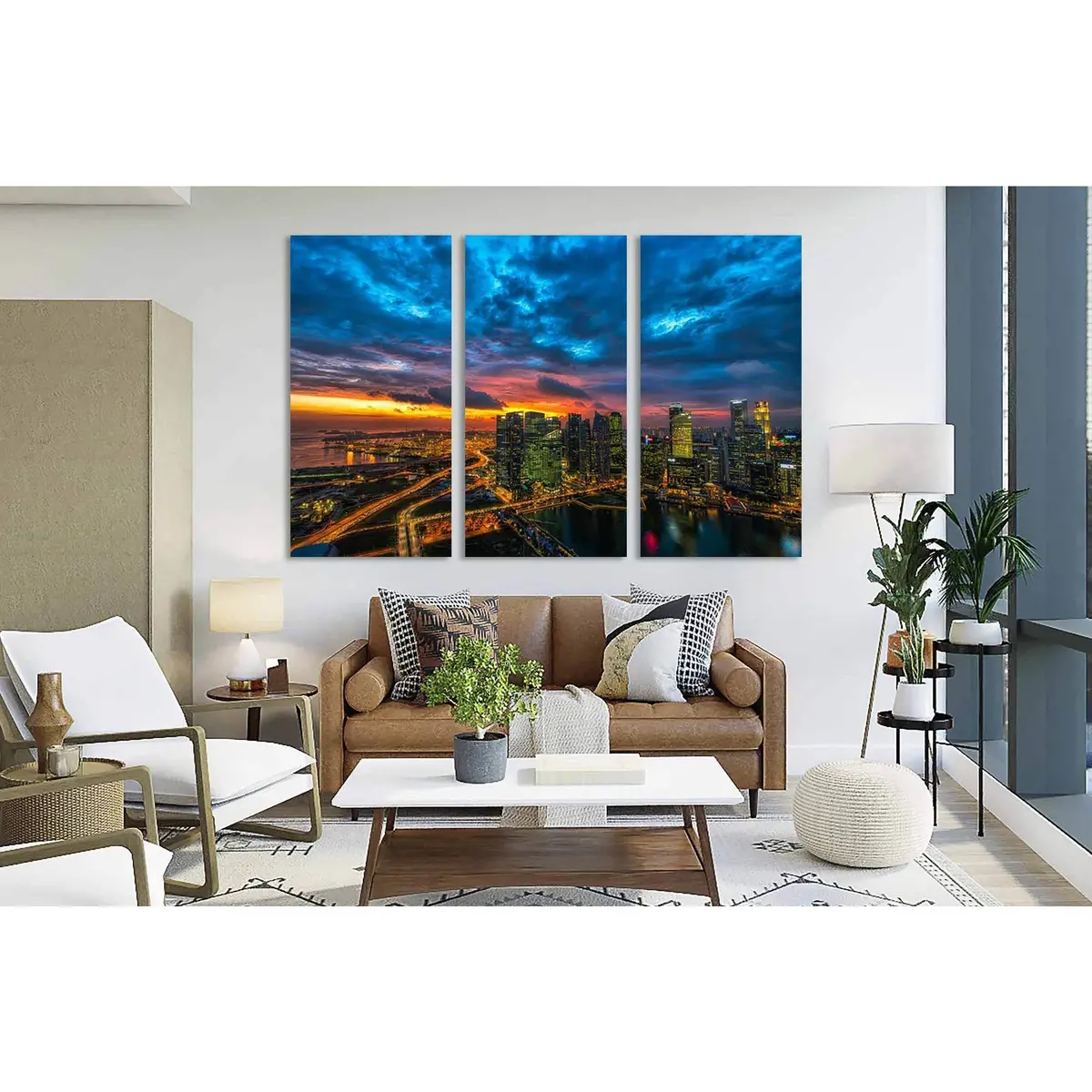 Evening Singapore №D1862 Ready To Hang Canvas Print 5