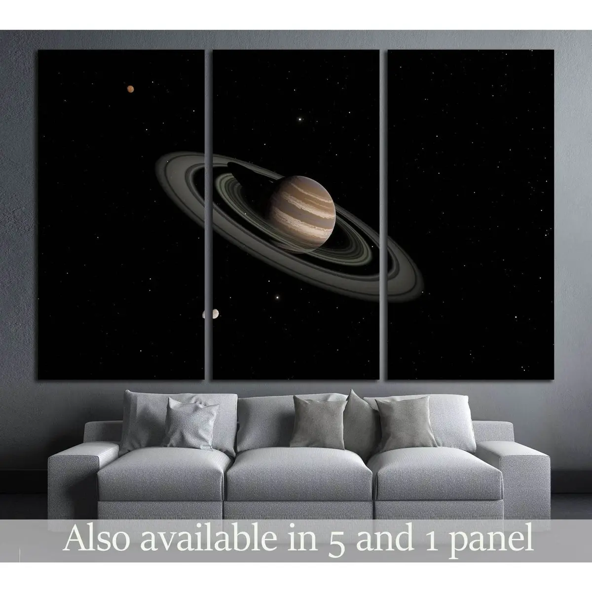 Exoplanet With Rings Gas Giant Saturn Planet №2420 Ready To Hang Canvas Print 5