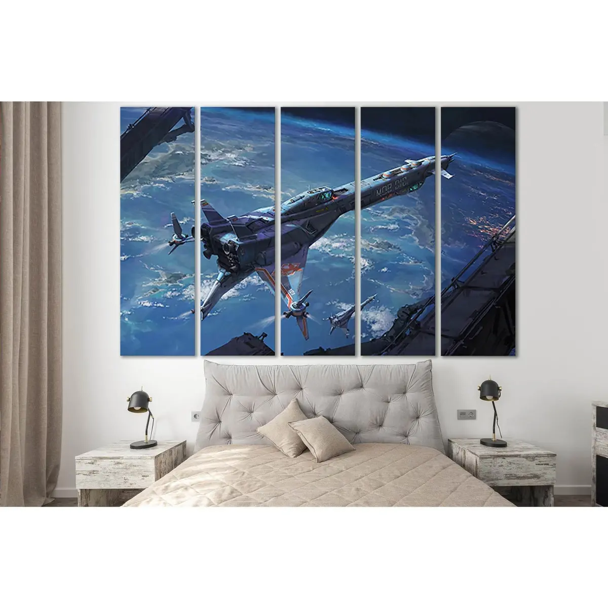 SL1293 Space Expedition Canvas Wall Art – Pre-Installed Hanging Hardware - Image 3
