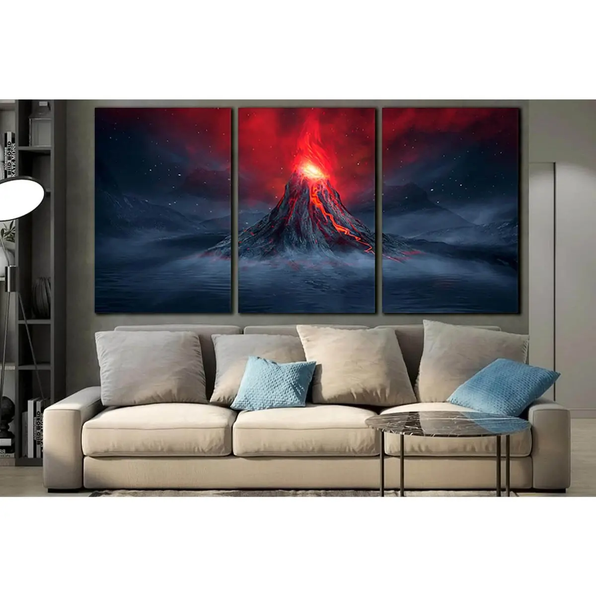 Explosive Volcano With Burning Lava №Sl1213 Ready To Hang Canvas Print 5