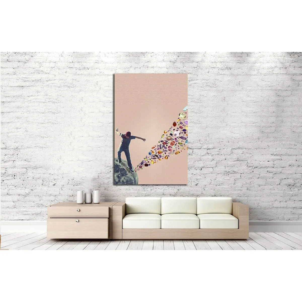 Extraction Of Precious And Other Stones (Eugenia Loli) №3395 Ready To Hang Canvas Print 3