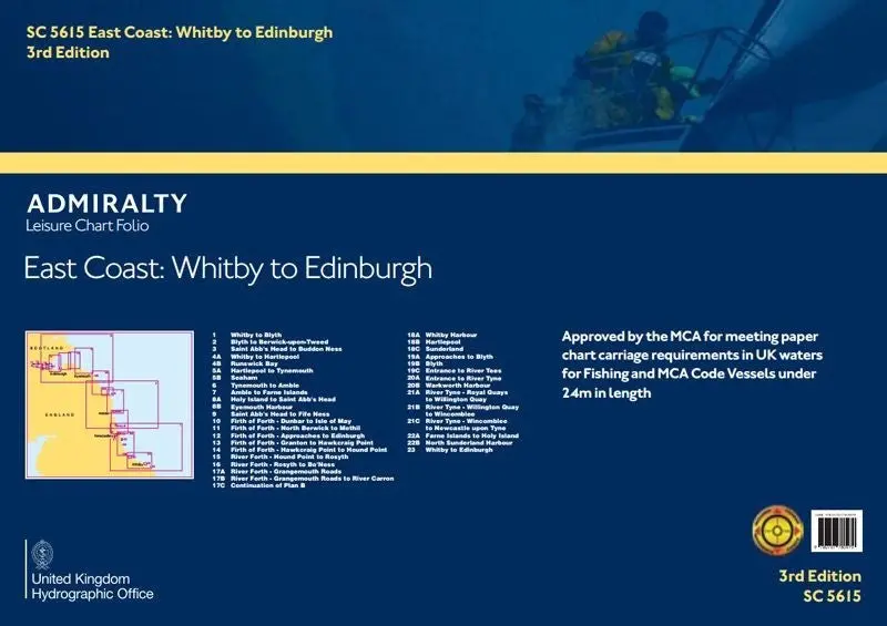 Admiralty Sc5615 East Coast - Whity To Edinburgh Folio 1