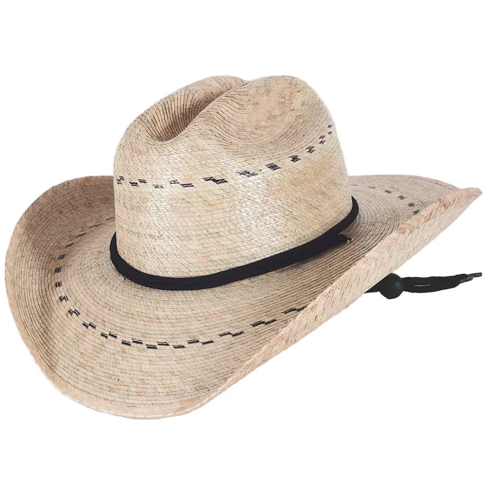 Tula Durango Natural Palm Straw Cowboy Hat 1