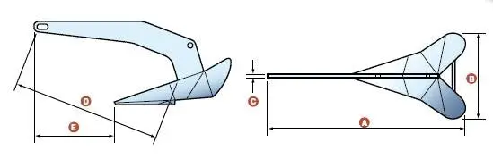 Lewmar Delta Galvanised Anchor 1