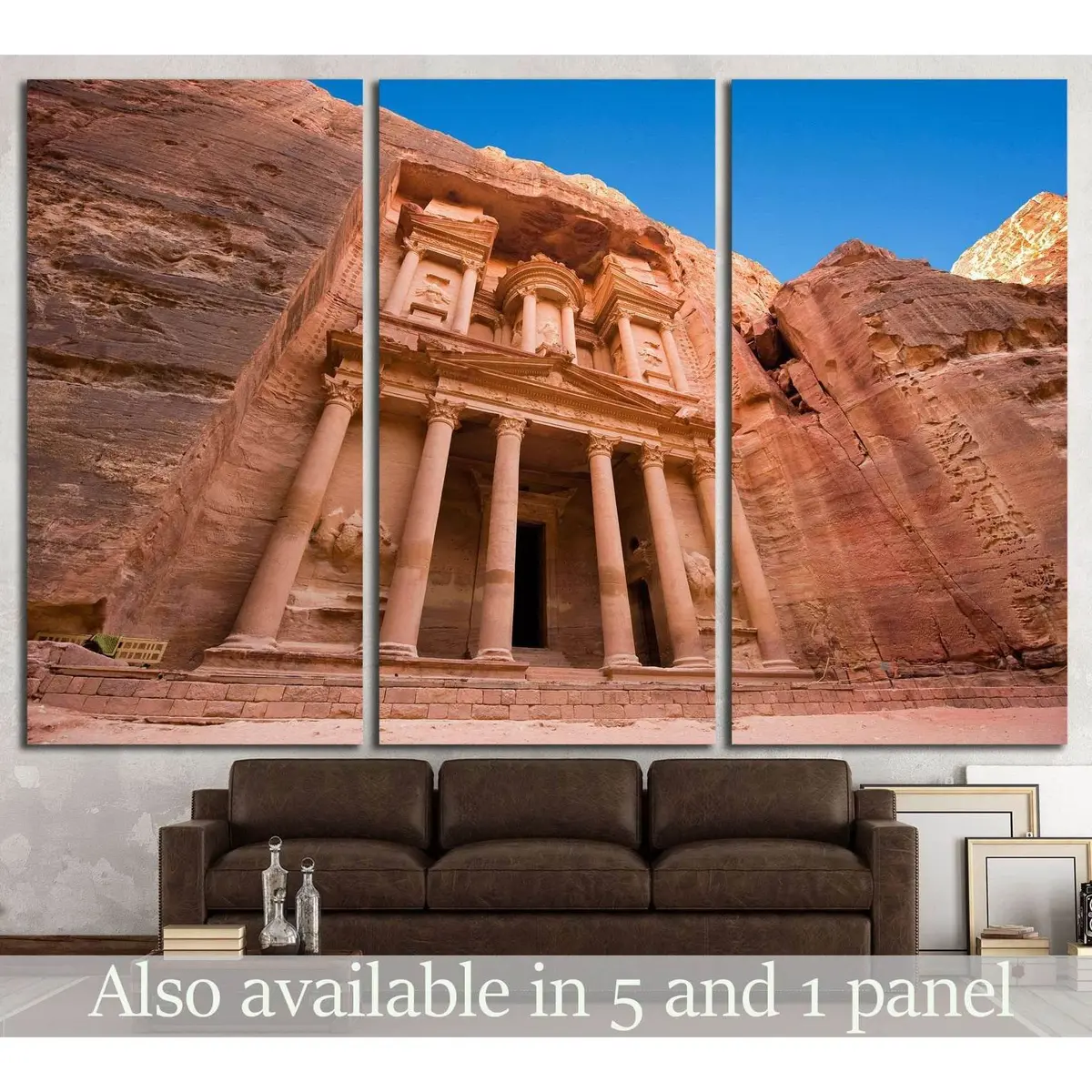 Facade In Petra Jordan №858 Ready To Hang Canvas Print 5