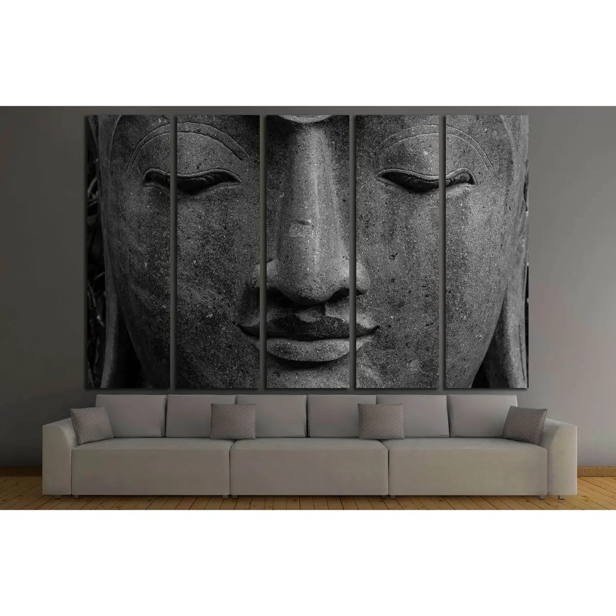 Buddha Face Canvas Art №3242 – Premium Ready-to-Hang Wall Decor - Image 3