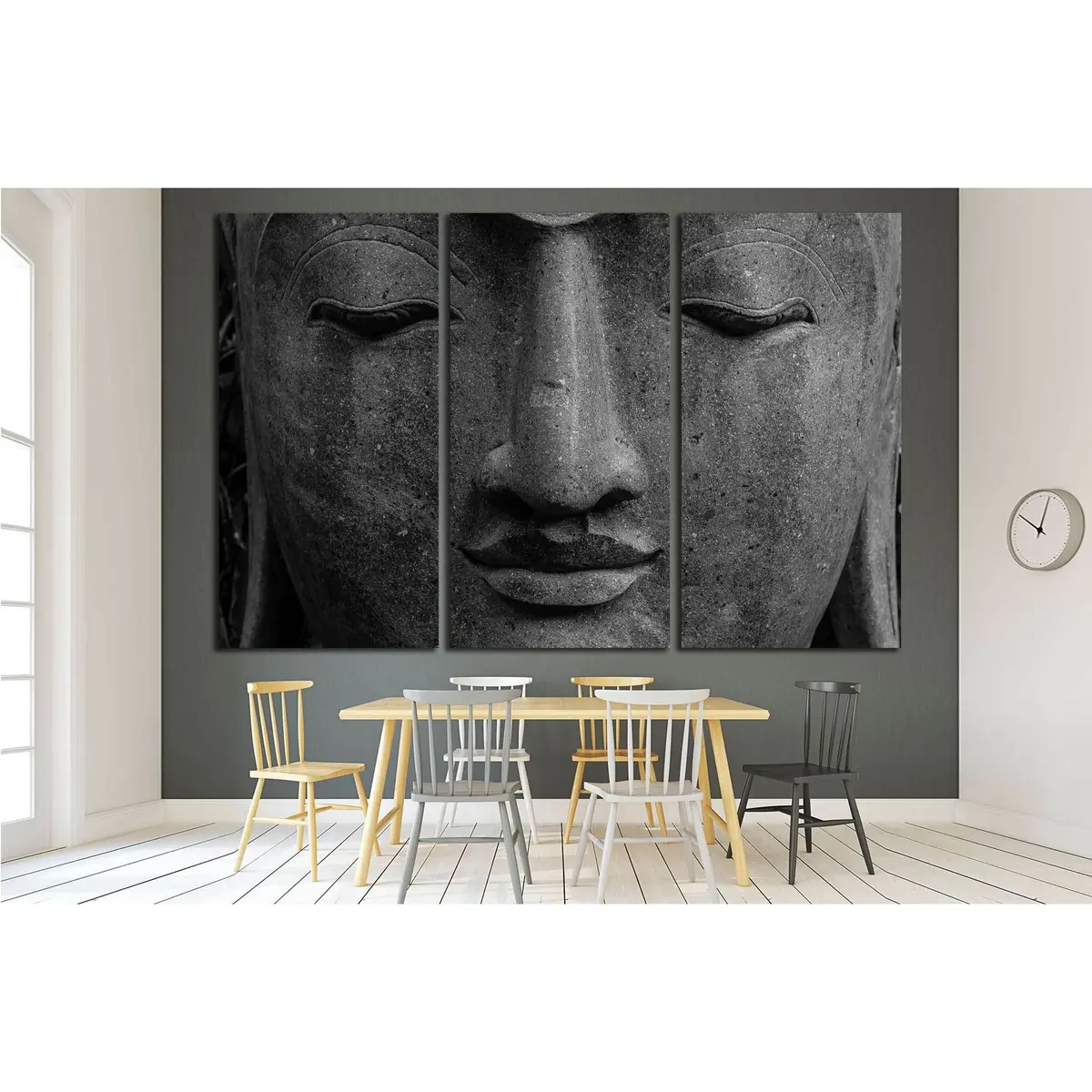 Face Buddha Head №3242 Ready To Hang Canvas Print 5