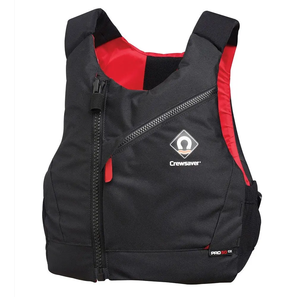 Crewsaver Pro 50N Buoyancy Aid Black (Centre Zip) 1