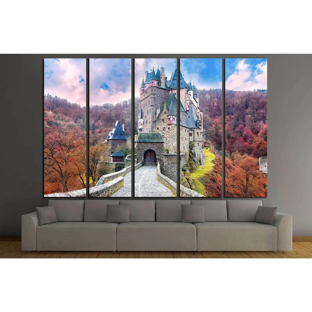 Enchanted Castle Wall Art #1807 – Premium Ready-to-Hang Canvas Print - Image 3