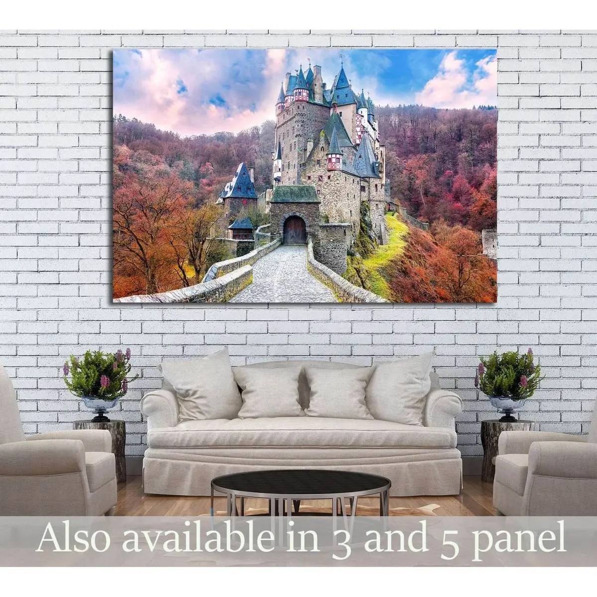 Fairytale Castle Scenery №1807 Ready To Hang Canvas Print 1