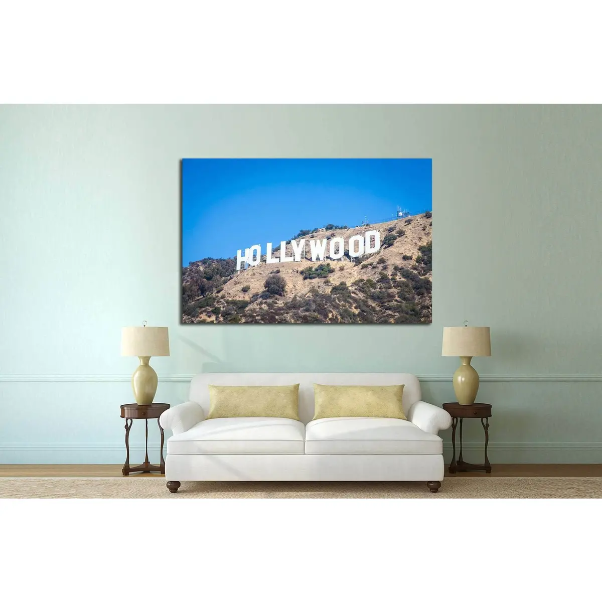 Famous Hollywood Landmark In Los Angeles, California №1940 Ready To Hang Canvas Print 3