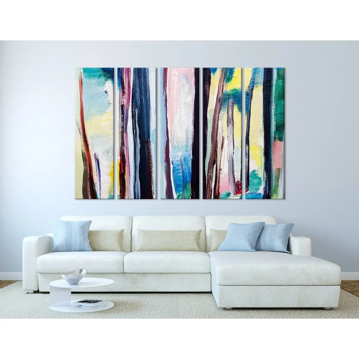 Premium Abstract Forest Canvas Wall Art – Ready-to-Hang Print #04256 - Image 2