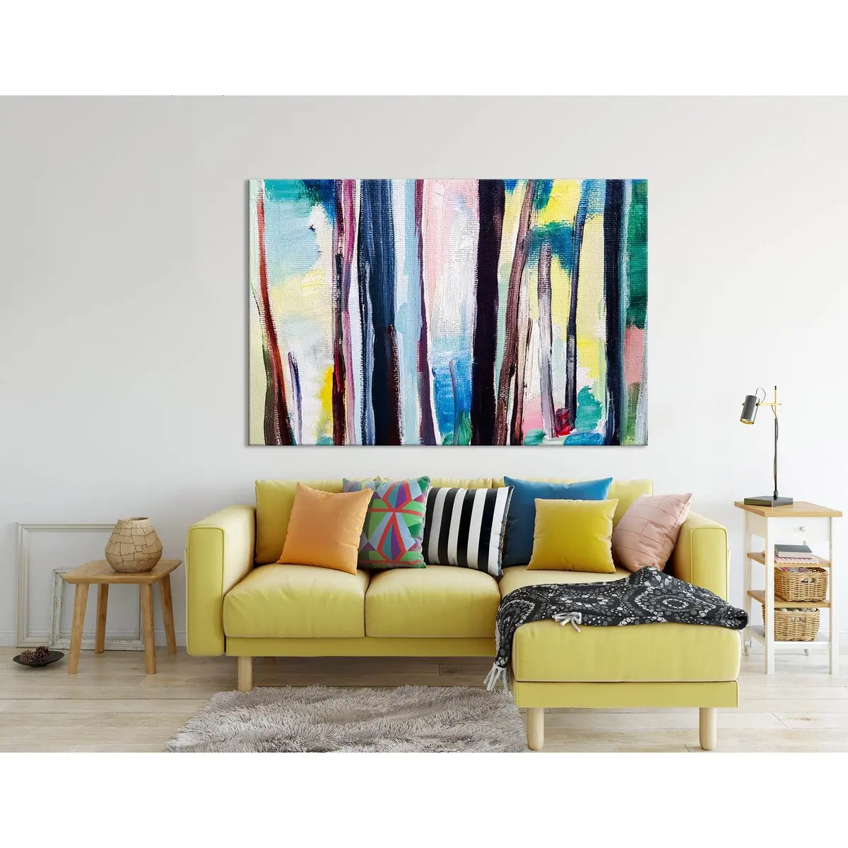 Fantastic Forest Abstract №04256 Ready To Hang Canvas Print 1