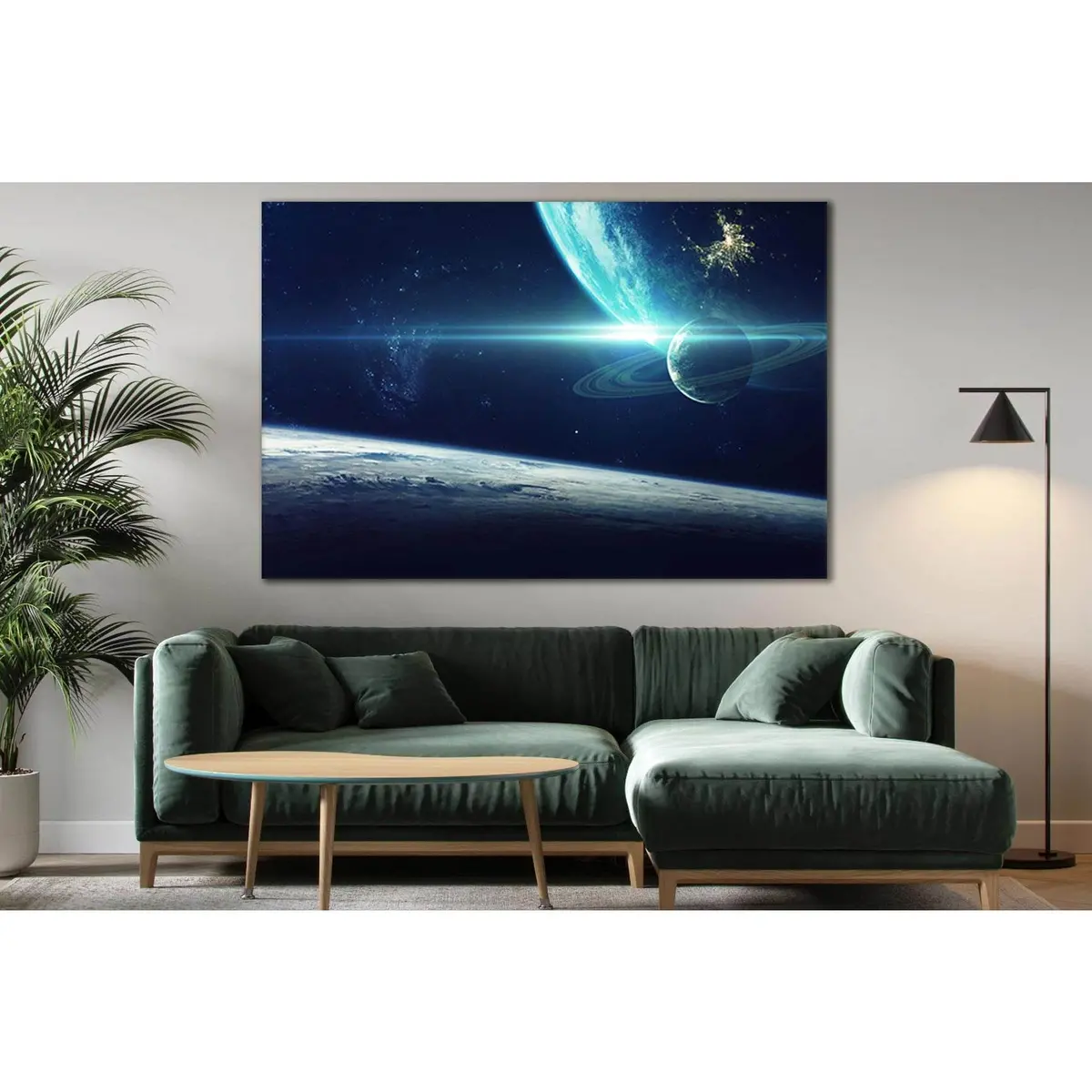 Fantastic Planets And Deep Space №Sl426 Ready To Hang Canvas Print 1