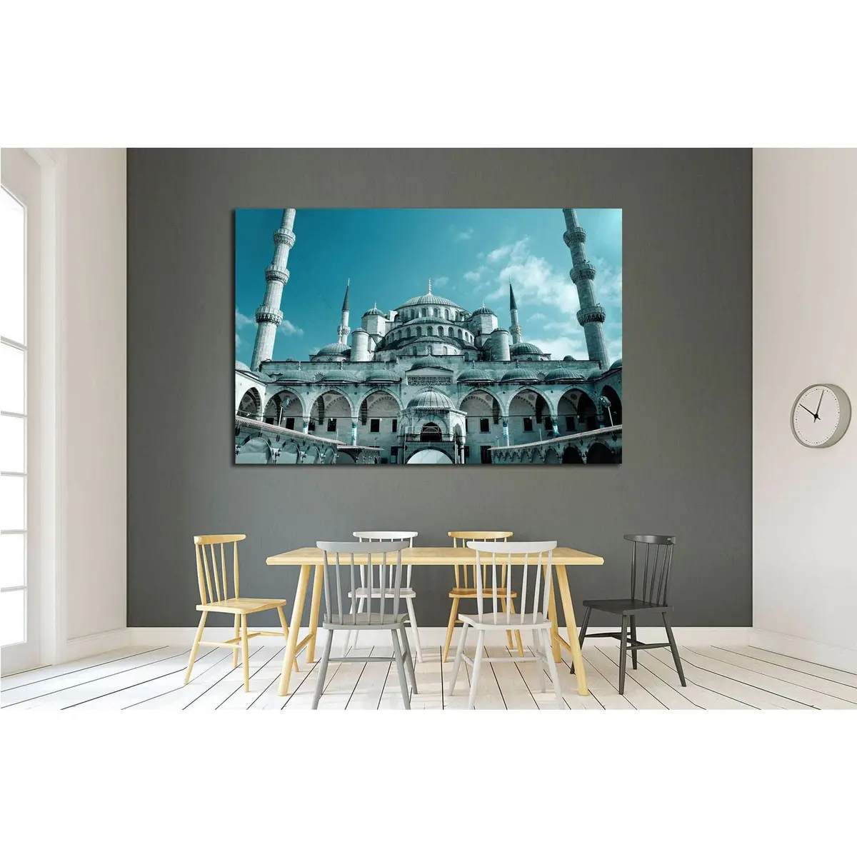 Fantastic View Of Blue Mosque (Sultan Ahmet) In Istanbul, Turkey №1789 Ready To Hang Canvas Print 3