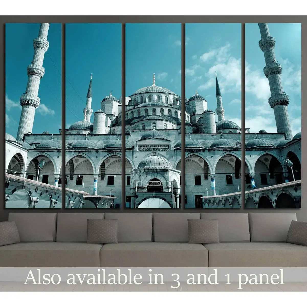 Stunning Blue Mosque Canvas Art – Sultan Ahmet Mosque Wall Decor, Ready-to-Hang Museum-Quality Print