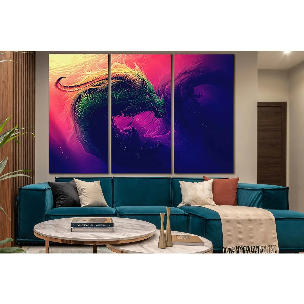 Fantasy Dragon Underwater №Sl1281 Ready To Hang Canvas Print 5
