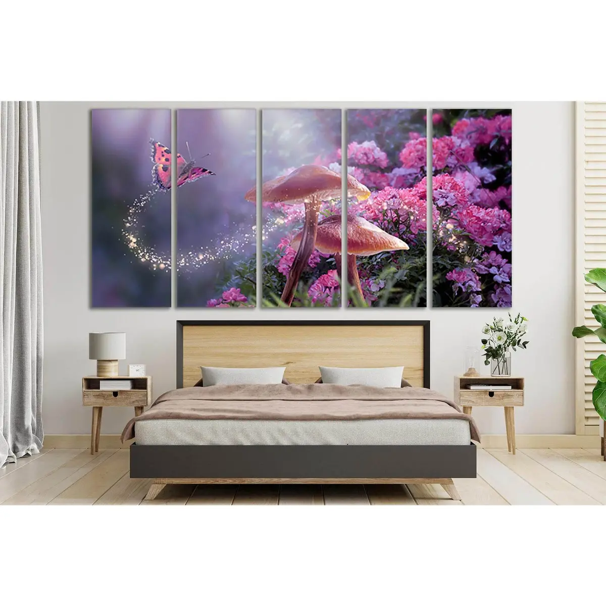 Magical Fantasy Mushroom Canvas Art №SL681 – Premium Ready-to-Hang Wall Decor