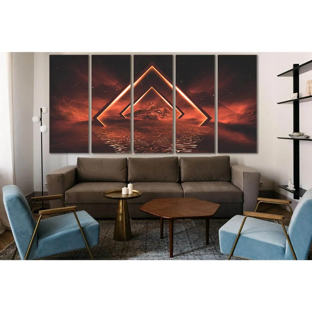 Sl1215 Fantasy Night Scene Canvas Wall Art – Ready-to-Hang Print - Image 3