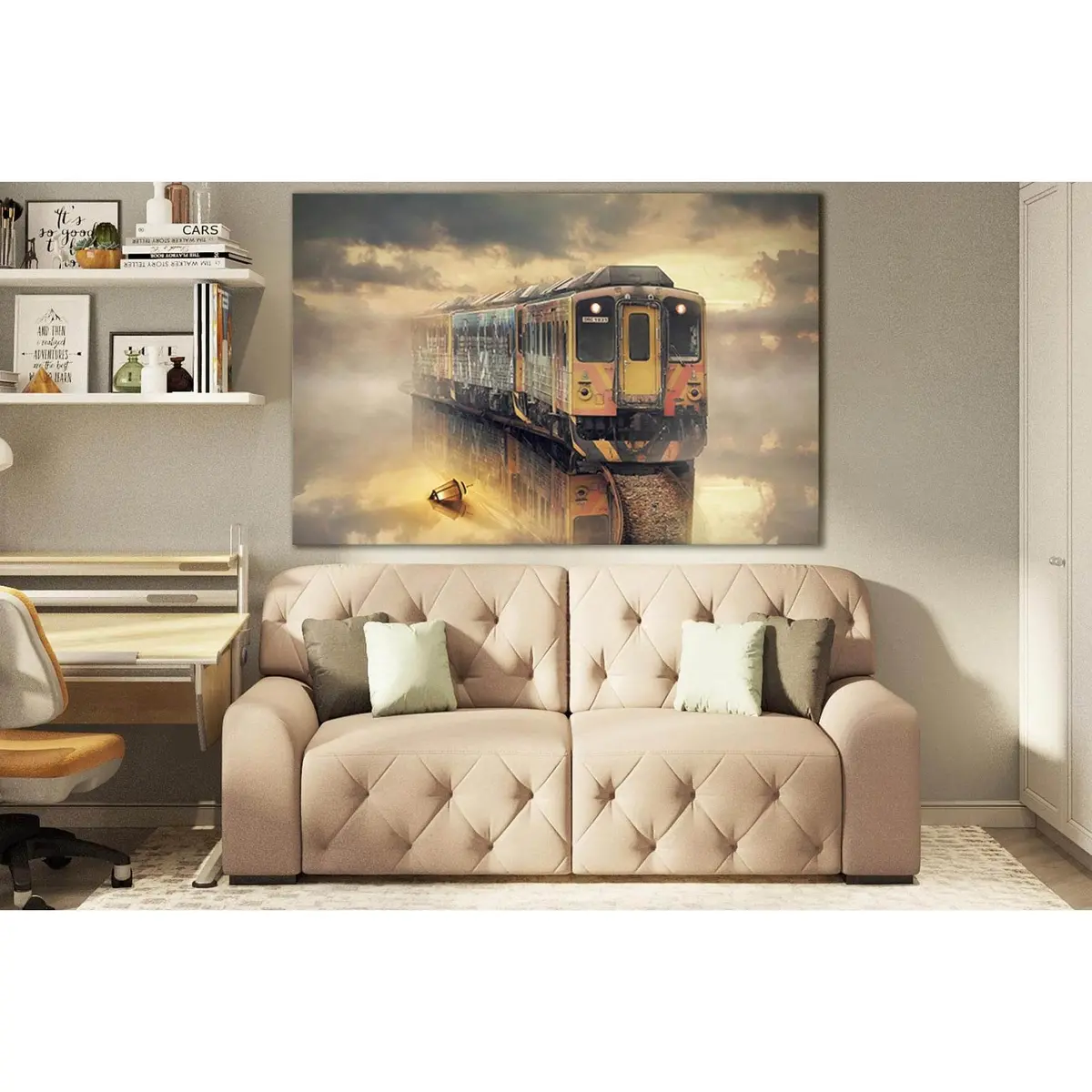 Fantasy Train №Sl1425 Ready To Hang Canvas Print 2
