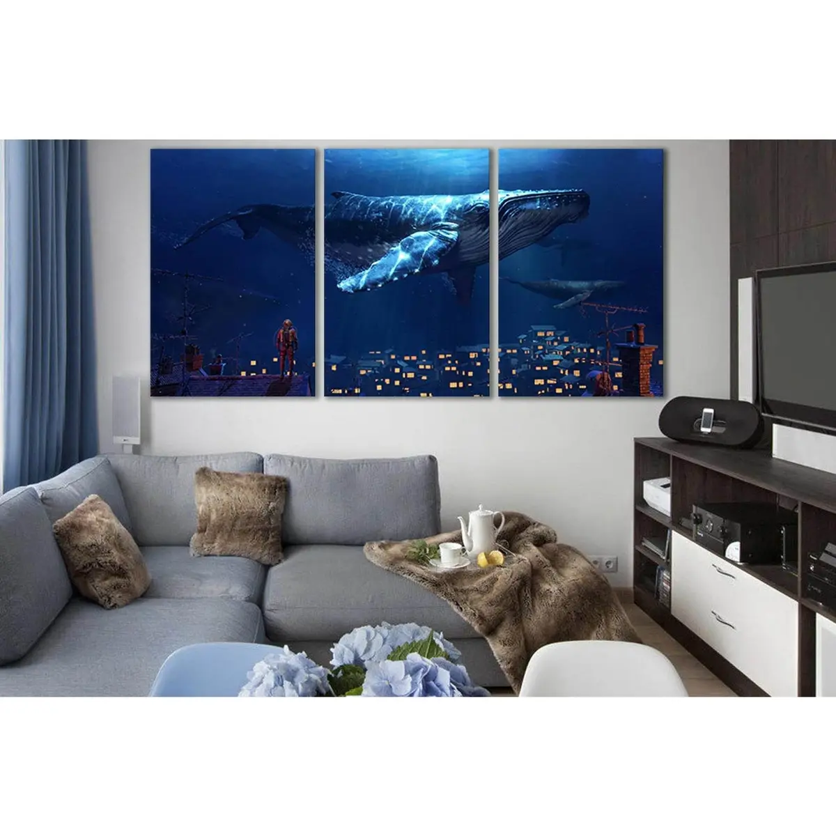 Fantasy Whale №Sl1273 Ready To Hang Canvas Print 5