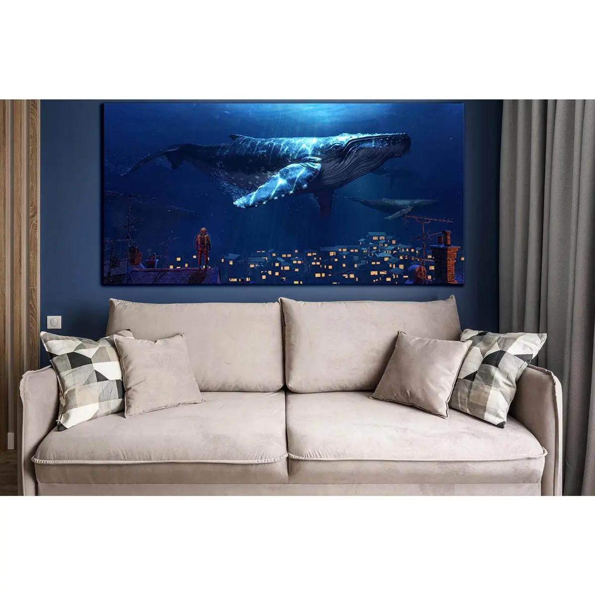 Fantasy Whale №Sl1273 Ready To Hang Canvas Print 1