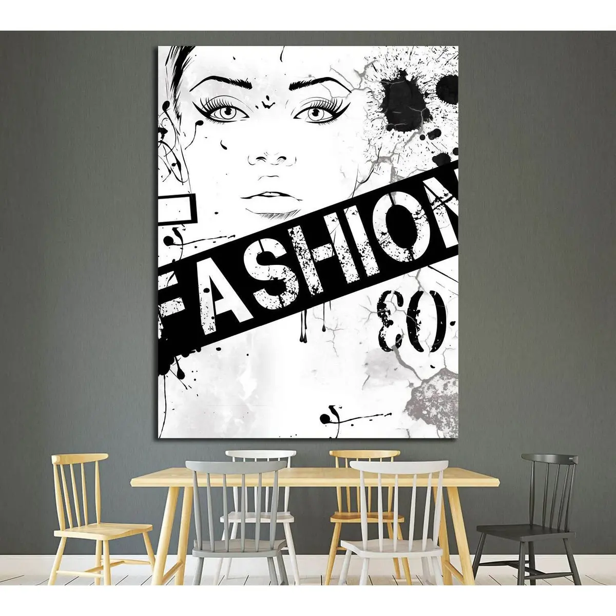Fashion №4533 Ready To Hang Canvas Print 1