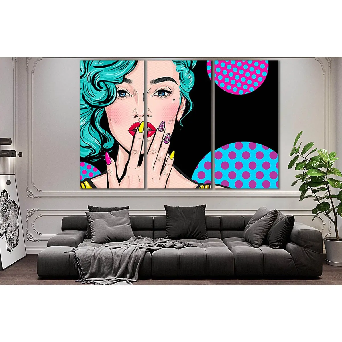 Fashion Illustration Of A Girl Pop Art №Sl548 Ready To Hang Canvas Print 5