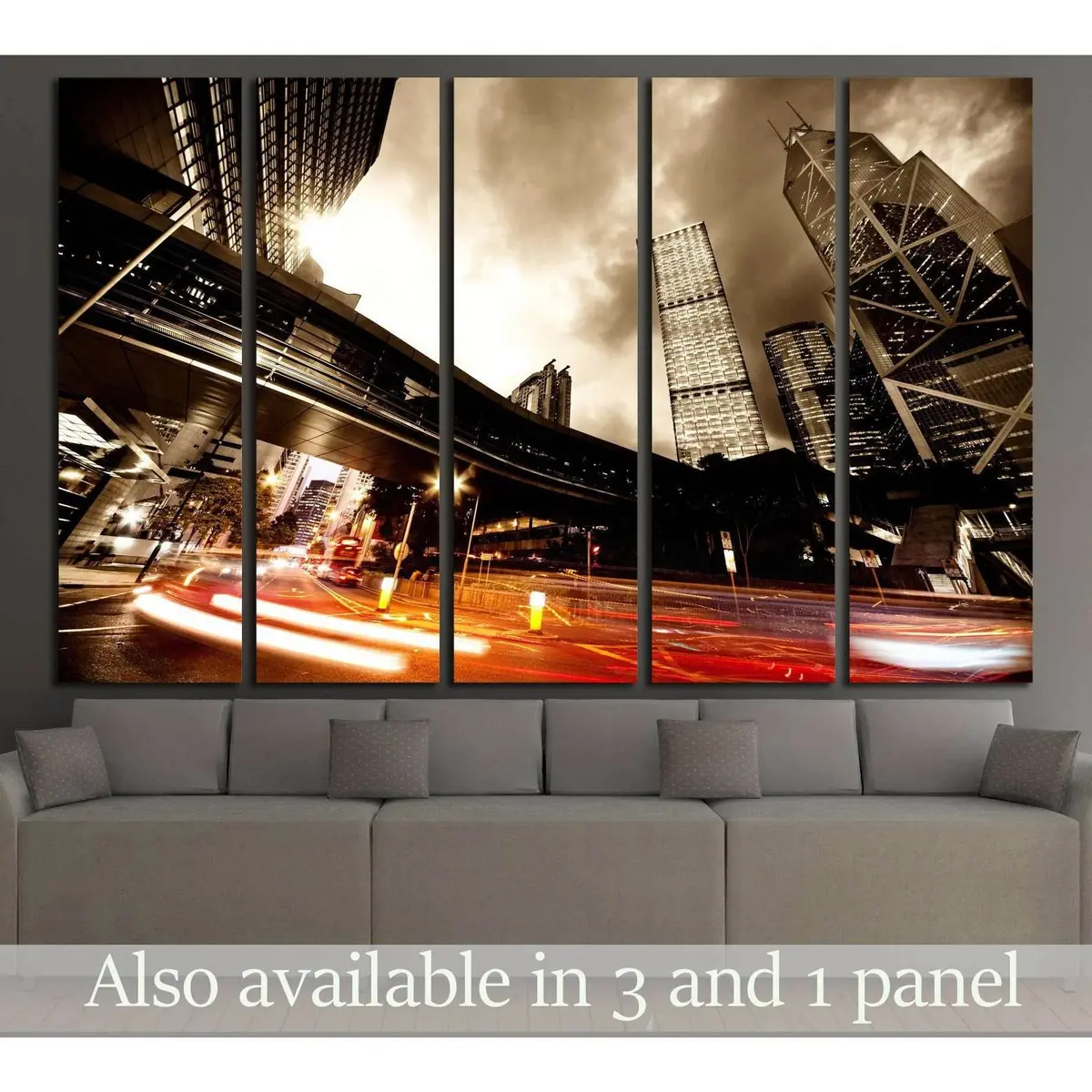 Dynamic Night Race Canvas Art №2227 – Premium Ready-to-Hang Wall Decor