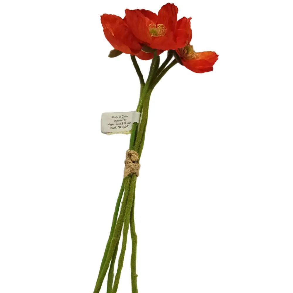 Napa Faux Mini Poppies Bundle - 11" 2