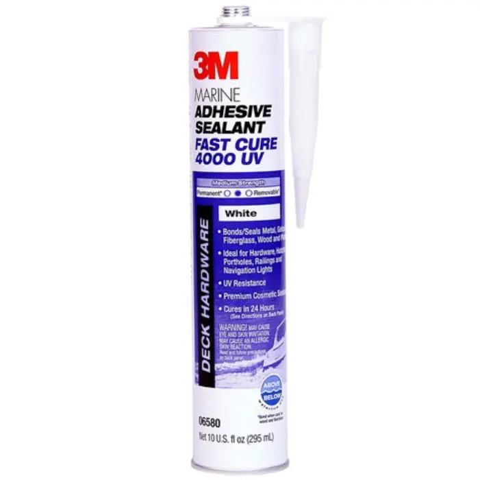 3M Fast Cure Marine Adhesive Sealant 4000Uv Cartridge - 10 Oz. 1