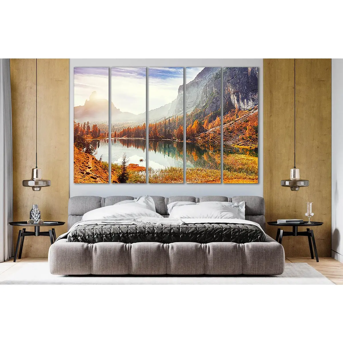 Federa Lake Morning Scene #SL15 – Premium Ready-to-Hang Canvas Art