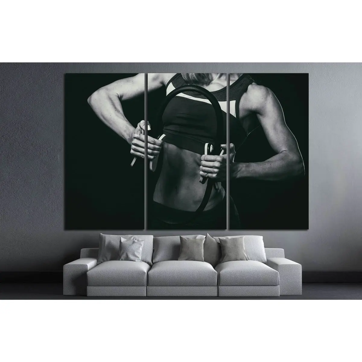 Female Fitness №1387 Ready To Hang Canvas Print 5