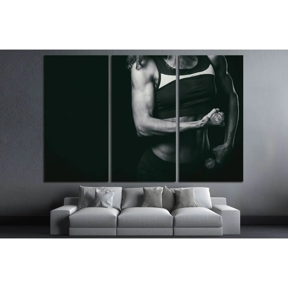 Female Fitness, Beautiful Female Body №2132 Ready To Hang Canvas Print 5
